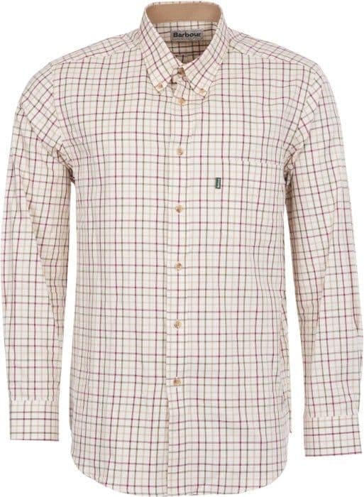 Barbour SP Tattersall Shirt puuvillapaita, punainen