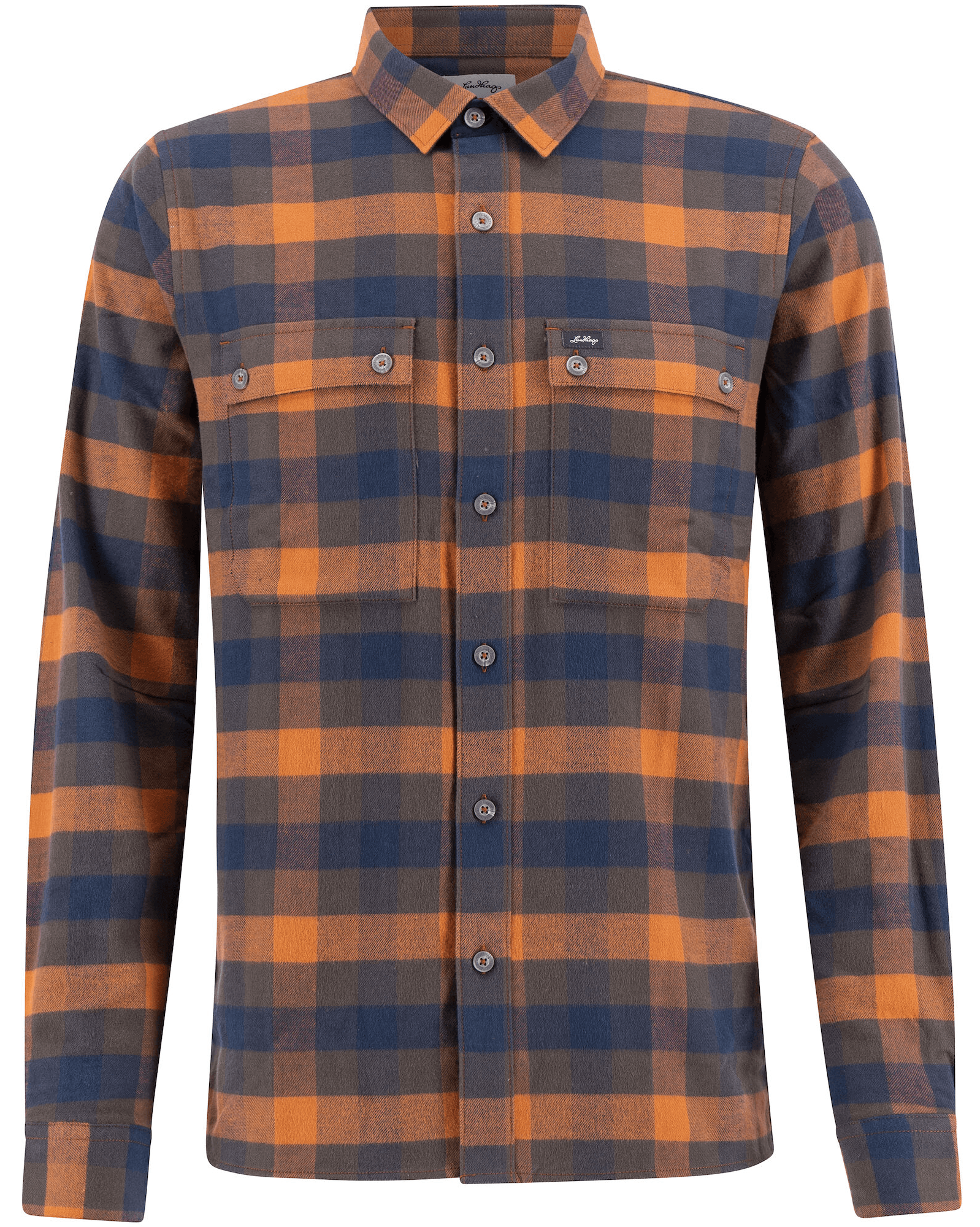 Lundhags Rask Shirt flanellipaita, oranssi/sininen