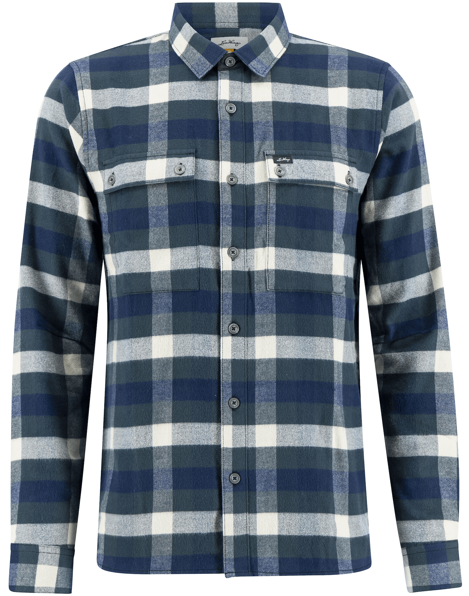 Lundhags Rask Shirt flanellipaita, valkoinen/vihreä/sininen