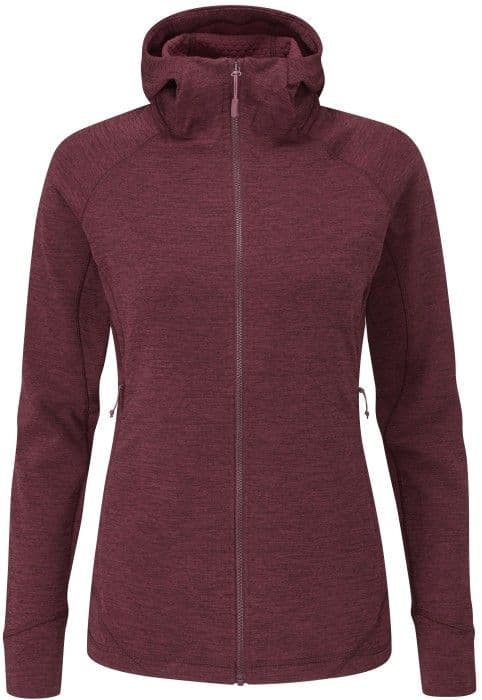 Rab Nexus Jacket naisten fleecetakki, viininpunainen