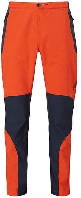 Rab Torque Softshell Pants kiipeily-/vaellushousut, oranssinpunainen/musta