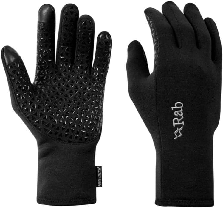 Rab Power Stretch Contact Grip sormikkaat, musta