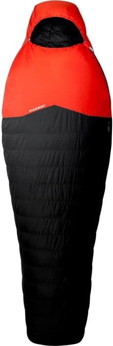 Mammut Nordic Down Spring 1°C 195 Left Zip untuvamakuupussi, musta/punainen