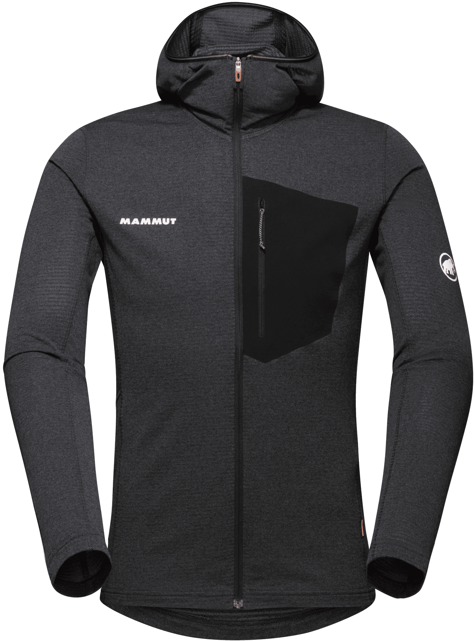Mammut Aenergy Light ML Hooded Jacket välikerrostakki, musta/tummanharmaa