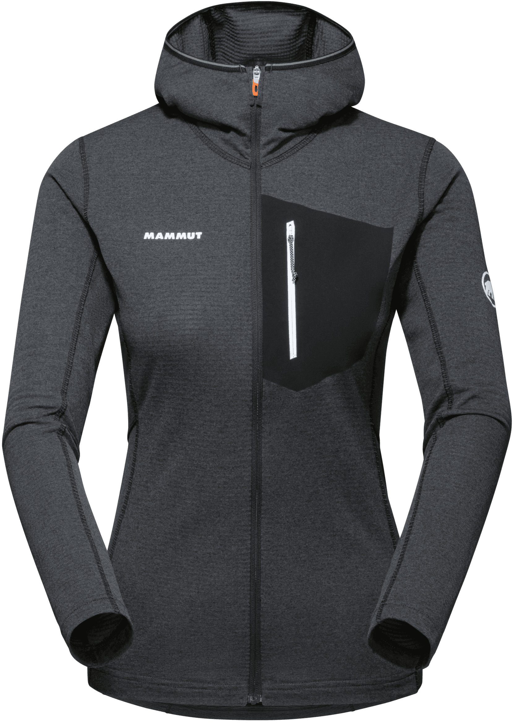 Mammut Aenergy Light ML Hooded Jacket naisten hupullinen välikerrostakki, musta/tummanharmaa