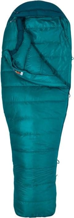 Marmot Angel Fire Down -5,6°C naisten makuupussi, Malachite/Deep Teal