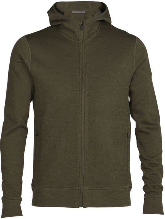 Icebreaker EleMtal LS Zip Hood merinohuppari, Loden