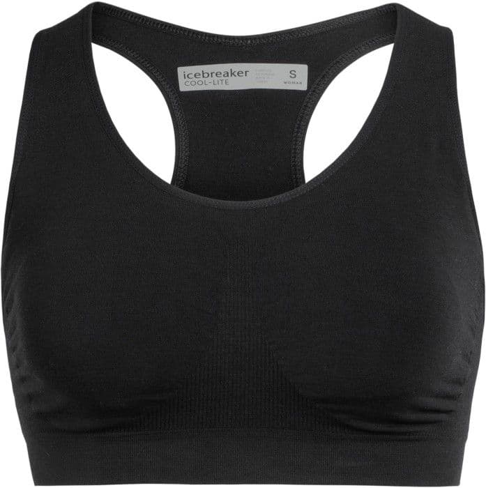 Icebreaker Anatomica Seamless Sport Bra Black