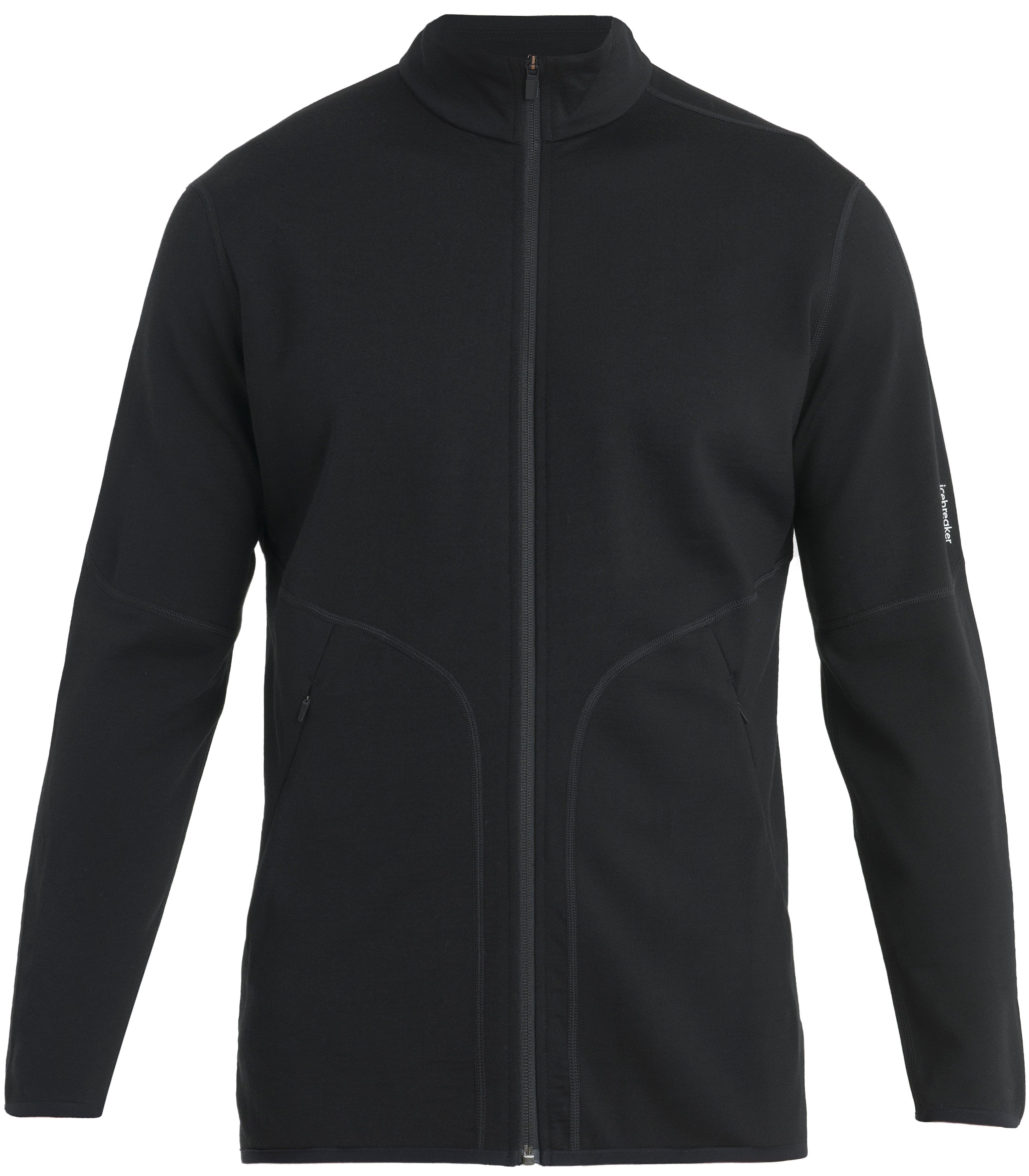 Icebreaker Mer 560 Realfleece Elemental II LS Zip paita, Black