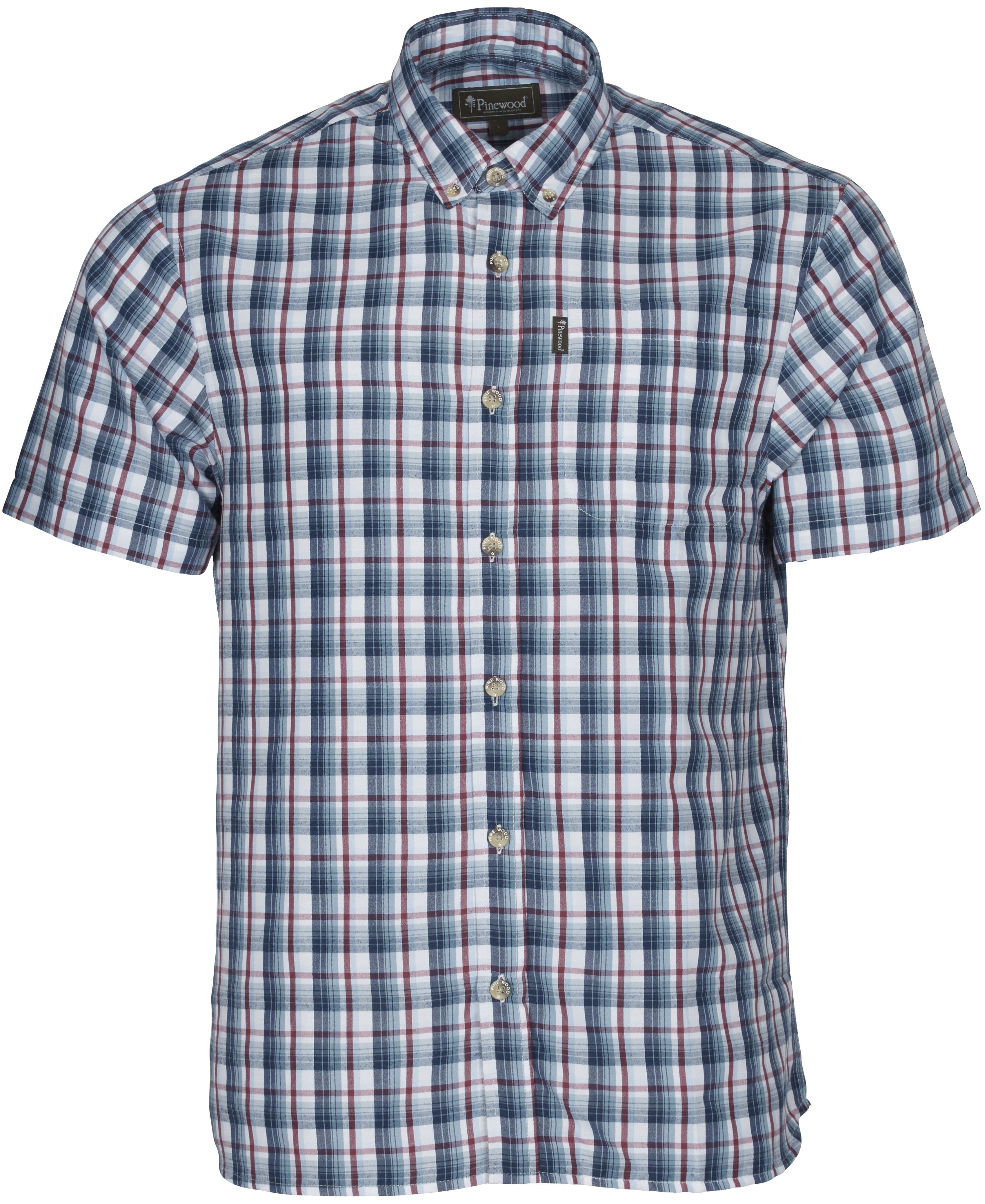 Pinewood Summer Shirt paita, Light Blue/Red